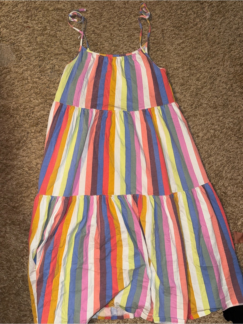Tea Collection Multicolor Striped Tiered Sundress